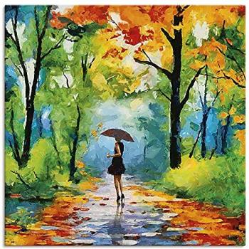 Quadratischer Artland‑Kunstdruck „Herbst im Park“ – 70 cm Bild