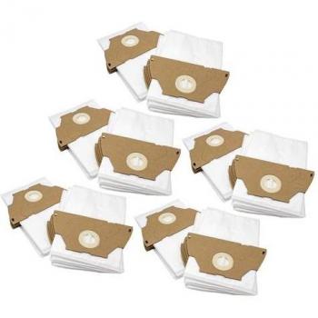Progress Diamant D600‑D606 50-Pack Vacuum Bags – White, 28×27 cm