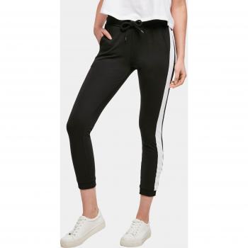 Black and White Interlock Joggers for Women