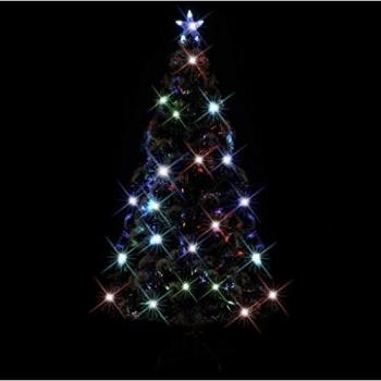150 cm Pre-lit Fiber Optic Holiday Tree with Stand