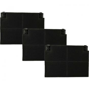 Zanussi 902979355/2 Replacement Activated Carbon Filter Set (3) – EFF70, 9029793552, 19.5x13.9x2.2 cm