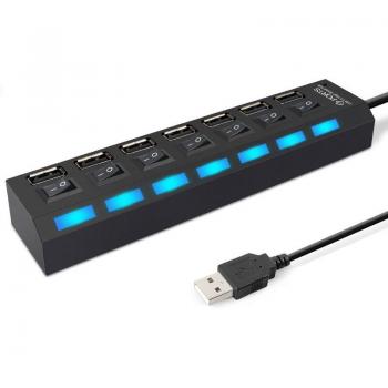 USB Splitter with ON/OFF Switch