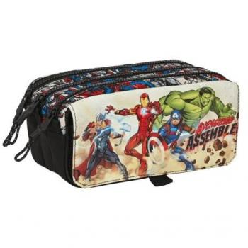 Safta Portatodo Doble Avengers Forever Multicolor 21,5 x 10 x 8 cm
