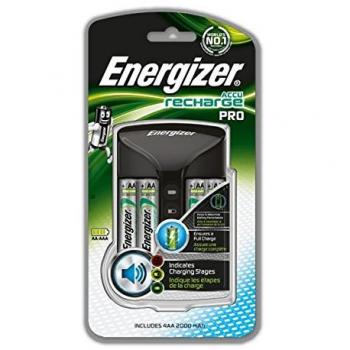 Energizer Recharge Pro Charger for AAA and AA Batteries (Includes 4x AA Rechargeable)
