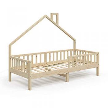 Cama Noemi Vitalispa, Madera natural, 90x200 cm