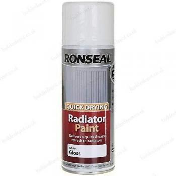 Ronseal Radiator Spray Paint White Gloss 400ml