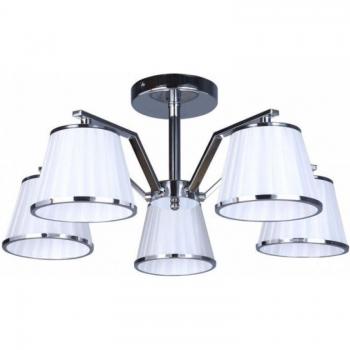 FABRILAMP Lámpara Trébol 5xE14 cromo blanca