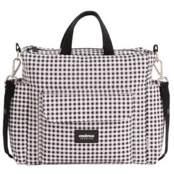 Bolso de maternidad Cambrass New Vichy Rosa 16x43x37 cm