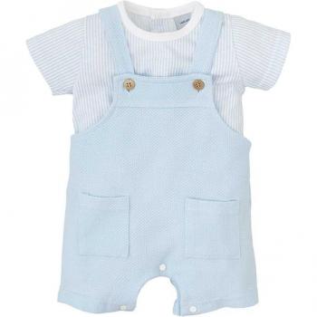 Set Niño Rayado Peto Liso
