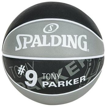 Spalding Basketball 3001586010717 – Tony Parker NBA‑Edition Grau/Schwarz