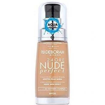 24Ore Nude Perfect Fondotinta SPF20 03 Sand Idratante Leggero Uniformante 30 ml Deborah