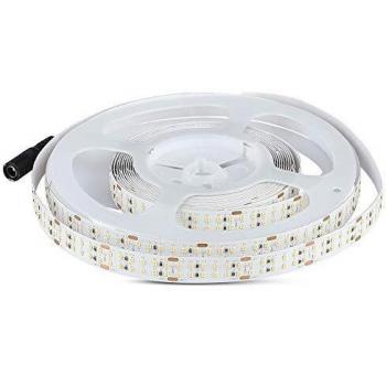 Striscia LED Vt-2216 24V Strip 5Mt 30W/Mt Bianco Freddo 6400K IP20