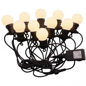 Luce stringa a LED da 0,5 W 5m con 10 lampadine EU 3000K