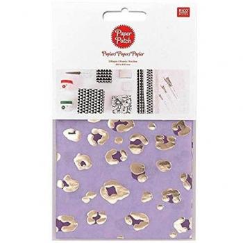 Collage Papers 'Rico Design' Acid Leo Violet/Or