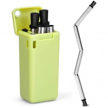 Tragbares Edelstahl-Trinkröhrchen