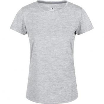 Regatta T‑shirt Marl Fingal 14UK Bianco Donna (Lunga Manica)