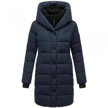 Damenmantel Navahoo Steppknutschilein, abnehmbarer Fleece-Kragen, 2XL