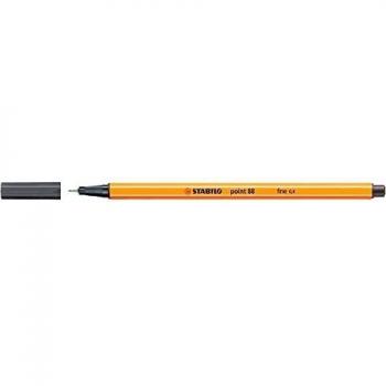 Rotulador Stabilo Point 88 gris azulado intenso 0,4 mm. (Paquete de 10)