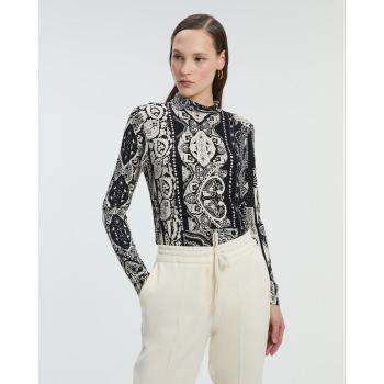 Camiseta de Punto Estampada para Mujer