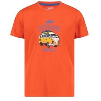 CMP Campagnolo Orange Piquet T-Shirt für Jungen, Unisex, 152