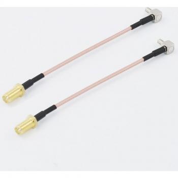 Câble adaptateur d'antenne 2 pièces SMA femelle vers TS9 CRC9 mâle