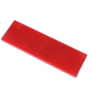 Red White Reflective Safety Plate for Vehicles 14.5x4.5cm