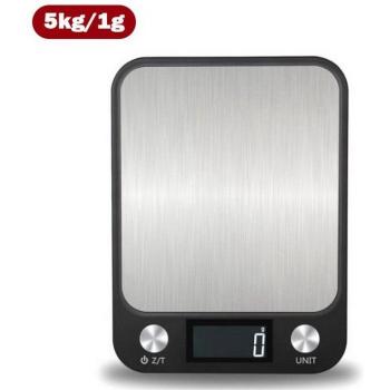 Balance chef 10 kg, 1 g, écran LCD, acier