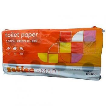 Satino Toilettenpapier 60610 Smart 2lg weiß RC 250 Blatt 8 Stück