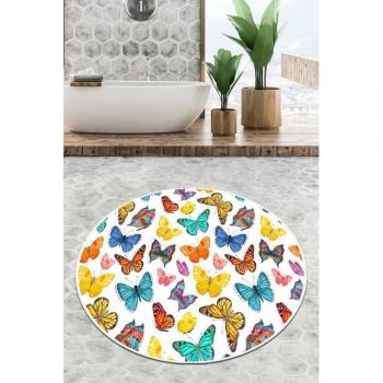 Alfombra antideslizante para ducha Butterfly Valley Circular 80 cm