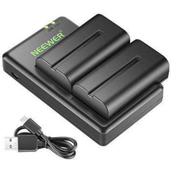 Neewer NP F530 Battery Charger Set for Sony TR516