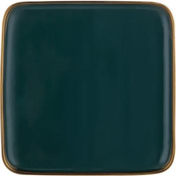 Ceramic Dinner Set with Gold Accents