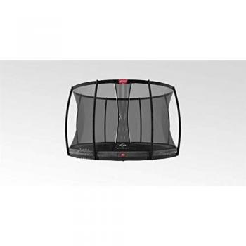 Berg Champion 14 Fuß Trampoline Grey 430 mit Safety‑Netz DLX XL