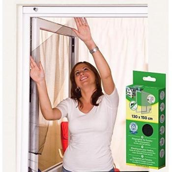 Tela Ventana Noche 18 g/m², Cinta Gancho/Bucle 7,5 mm – 130×150 cm