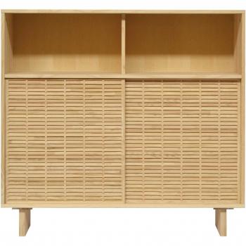 Buffet en bois massif 120 cm Marron