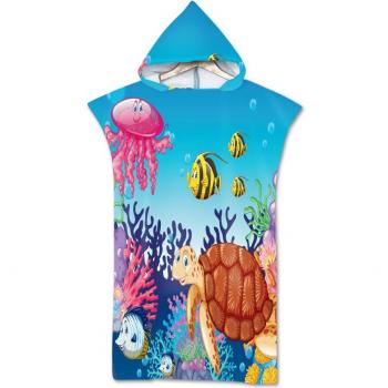 Kids and Adults Cartoon Sea Animals Swim Cloak
