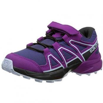 Salomon Speedcross Bungee K, Zapatillas de Trail Running para Niños, Violeta/Azul (Crown Blue/Sparkling Grape/Phantom)
