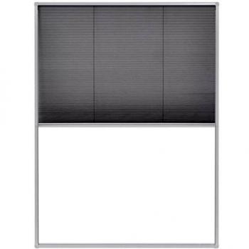 Aluminum Pleated Insect Screen for Windows 60x80 cm