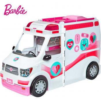 Barbie 2-in-1 Krankenwagen Spielset (mit Licht & Geräuschen)