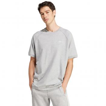 T-shirt Gris Homme Adidas Essentials + Trefoil