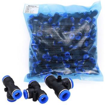 Accesorios Neumáticos Tipo T de 4mm, 6mm, 8mm y 10mm con Antideslizante