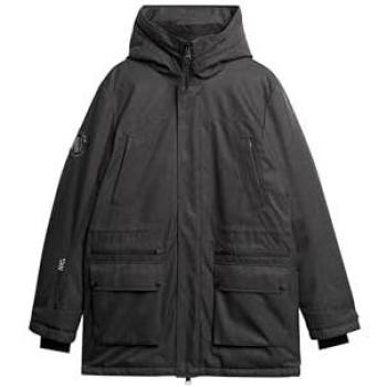 Superdry Parka mit Label-Stitching Modell 'City Tweed' in Black, Größe L