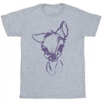 Disney Women's Bambi Mood Cotton Boyfriend T-Shirt