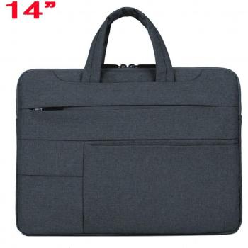 Solid Color Unisex Laptop Bag for 13 14 15 Notebooks