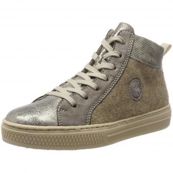 Rieker Damen L5938 Hohe Sneaker in Stone, Größe 41