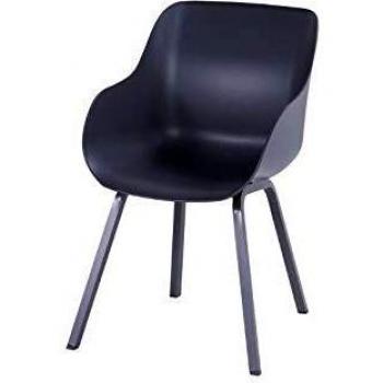 Juego de Dos Sillas Antracita Orgánico