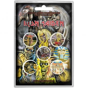 Coffret Badges Iron Maiden – Albums 5 (Unité Noire)