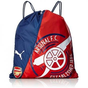 Bouteille de sport officielle Arsenal – Inscription Rouge – Badges d’équipe – Puma Red Gunner
