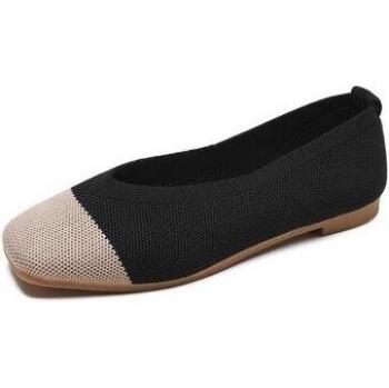 Women's Knit Flat Pea Shoes