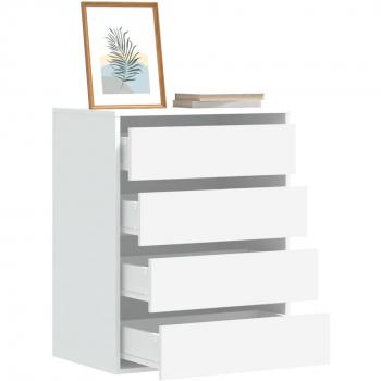 Commode d'angle 60x41x76 cm en bois blanc