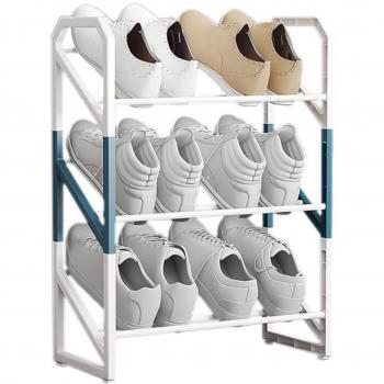 Scaffale per Scarpe Impilabile 3 Ripiani